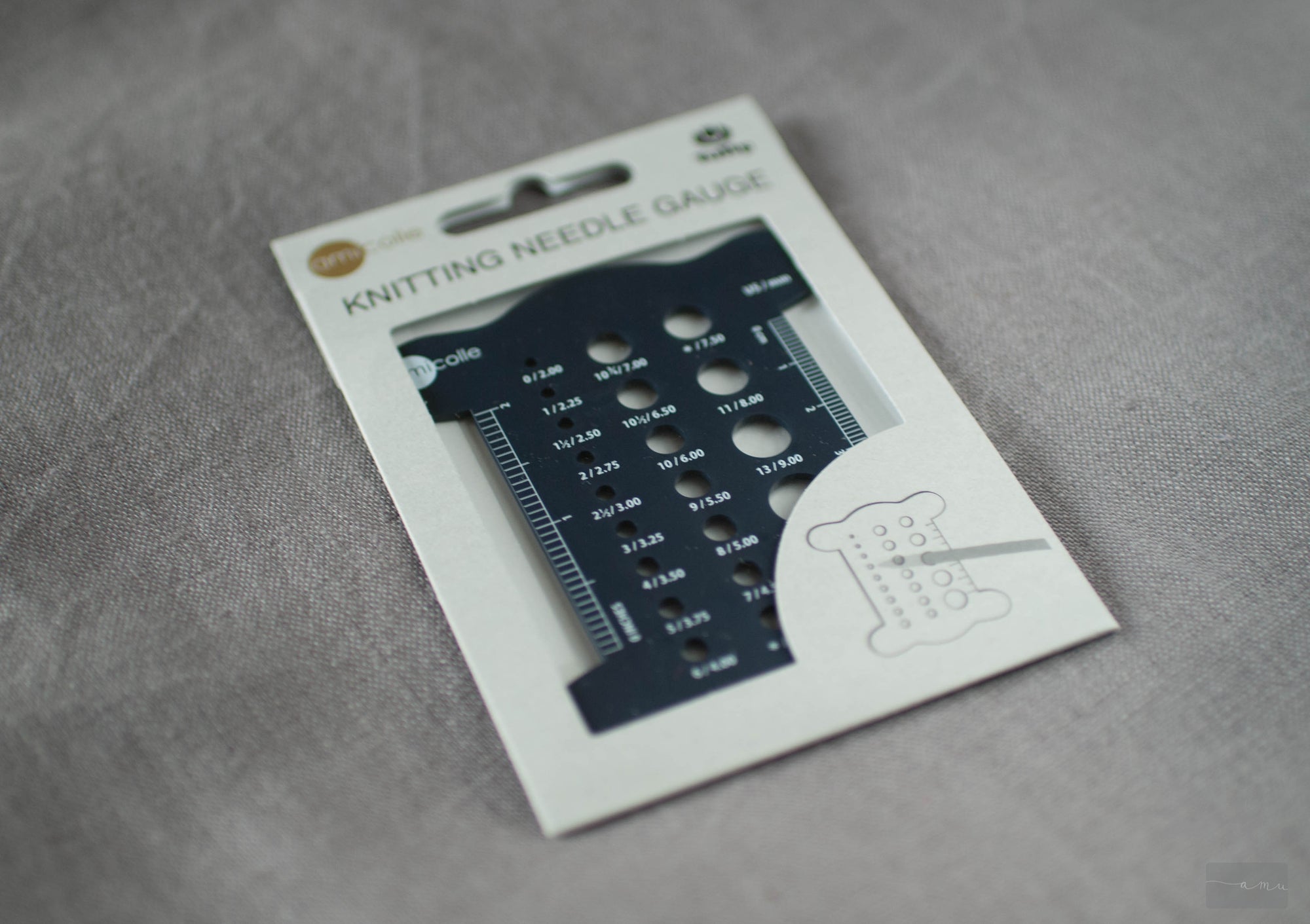 TULIP knitting needle gauge